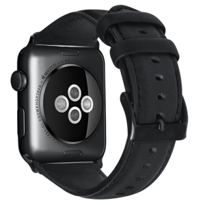 24390
WAX Kožený remienok Apple Watch 7 (45mm) / 6 / SE / 5 / 4 (44mm) / 1, 2, 3 (42mm) čierny