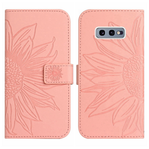 PROTEMIO 64160
ART SUNFLOWER Peňaženkové puzdro s remienkom Samsung Galaxy S10e ružové
