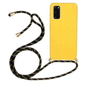 PROTEMIO 64192
ROPE Kryt so šnúrkou Samsung Galaxy S20 žltý