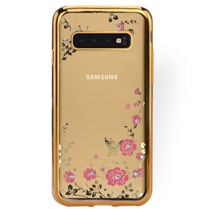 13437
BLOOM TPU obal Samsung Galaxy S10 zlatý
