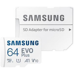 SAMSUNG 50927
Pamäťová karta SAMSUNG microSDXC 64GB EVO Plus + SD adaptér